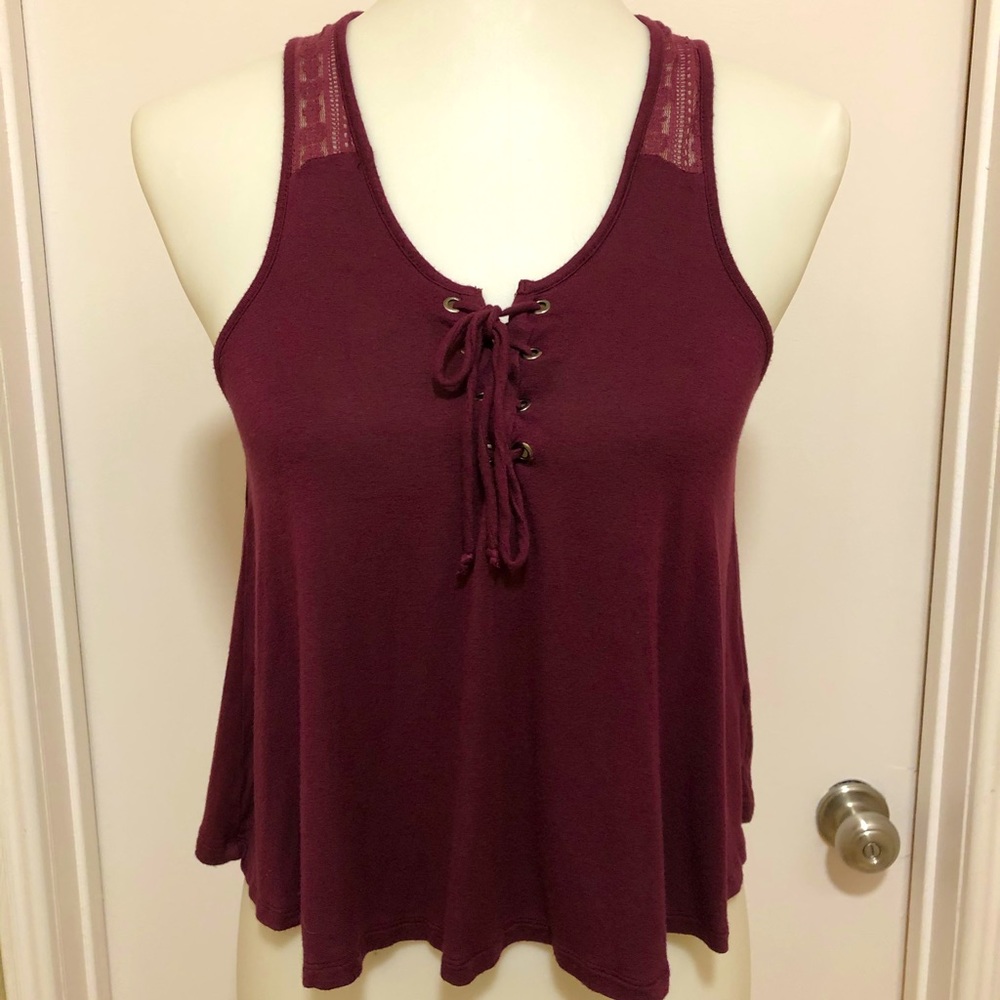 🔷🩸3 FOR $15! Maroon Chloe & Katie Tank Size Sm